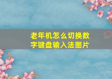 老年机怎么切换数字键盘输入法图片