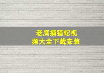 老鹰捕猎蛇视频大全下载安装