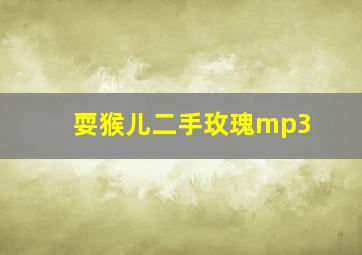 耍猴儿二手玫瑰mp3