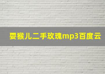 耍猴儿二手玫瑰mp3百度云