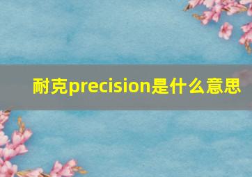 耐克precision是什么意思