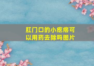 肛门口的小疙瘩可以用药去除吗图片