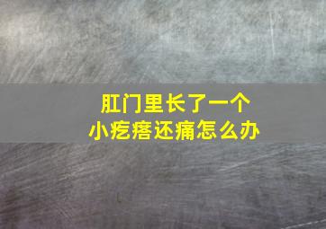 肛门里长了一个小疙瘩还痛怎么办