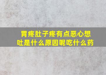 胃疼肚子疼有点恶心想吐是什么原因呢吃什么药