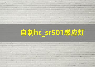 自制hc_sr501感应灯