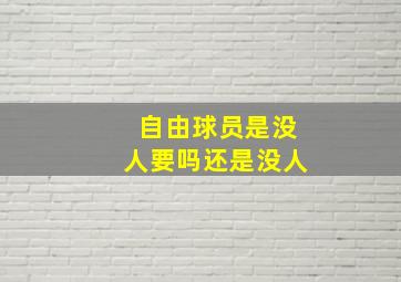 自由球员是没人要吗还是没人