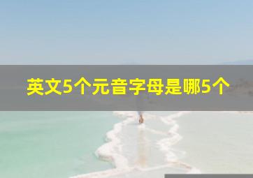 英文5个元音字母是哪5个