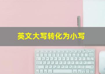 英文大写转化为小写