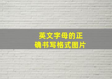 英文字母的正确书写格式图片