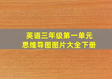 英语三年级第一单元思维导图图片大全下册