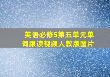 英语必修5第五单元单词跟读视频人教版图片