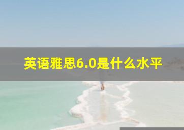 英语雅思6.0是什么水平