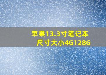 苹果13.3寸笔记本尺寸大小4G128G