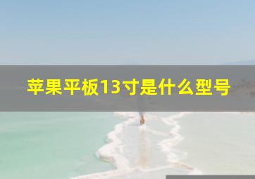 苹果平板13寸是什么型号