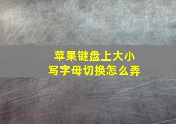 苹果键盘上大小写字母切换怎么弄