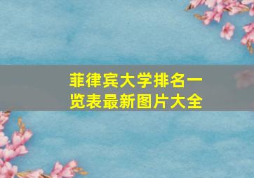 菲律宾大学排名一览表最新图片大全