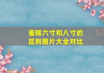 蛋糕六寸和八寸的区别图片大全对比