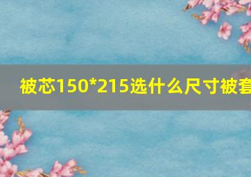 被芯150*215选什么尺寸被套