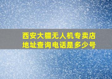 西安大疆无人机专卖店地址查询电话是多少号