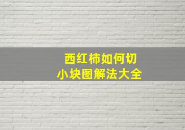 西红柿如何切小块图解法大全