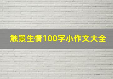 触景生情100字小作文大全