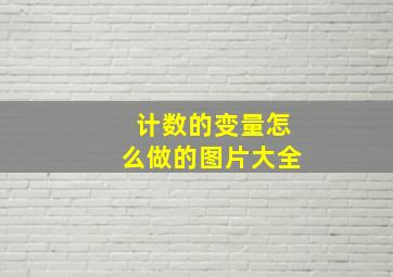 计数的变量怎么做的图片大全