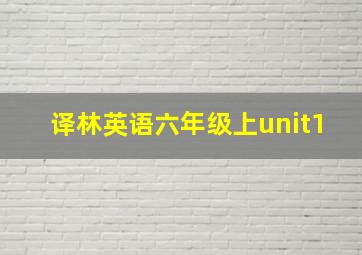 译林英语六年级上unit1