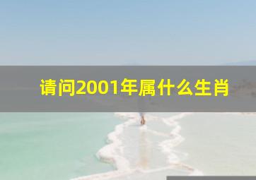 请问2001年属什么生肖