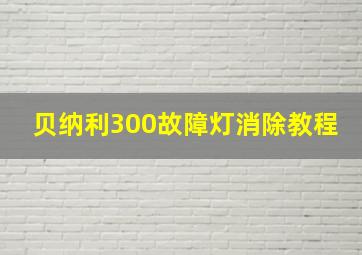 贝纳利300故障灯消除教程