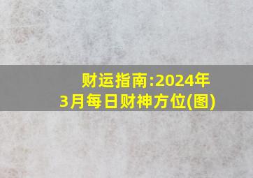 财运指南:2024年3月每日财神方位(图)