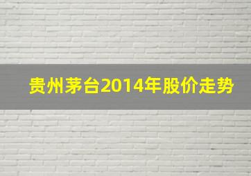 贵州茅台2014年股价走势