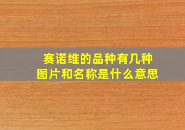 赛诺维的品种有几种图片和名称是什么意思