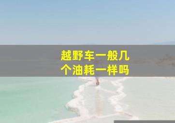 越野车一般几个油耗一样吗