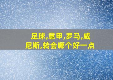 足球,意甲,罗马,威尼斯,转会哪个好一点