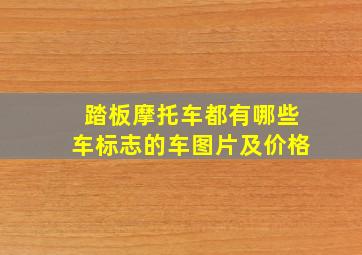 踏板摩托车都有哪些车标志的车图片及价格