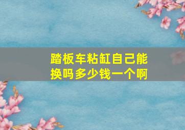 踏板车粘缸自己能换吗多少钱一个啊