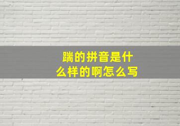 踹的拼音是什么样的啊怎么写