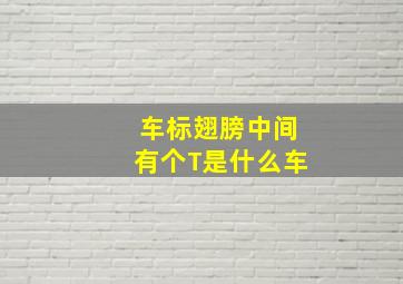 车标翅膀中间有个T是什么车