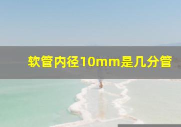 软管内径10mm是几分管