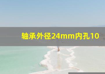 轴承外径24mm内孔10