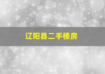 辽阳县二手楼房