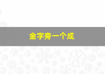 金字旁一个成