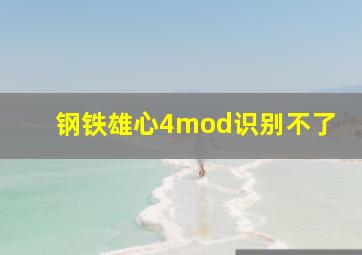 钢铁雄心4mod识别不了