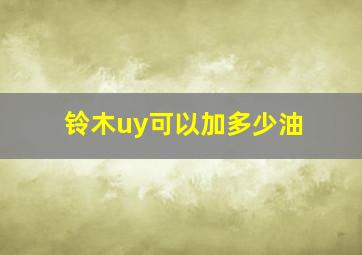 铃木uy可以加多少油