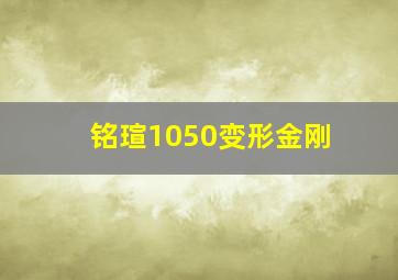 铭瑄1050变形金刚