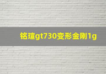 铭瑄gt730变形金刚1g