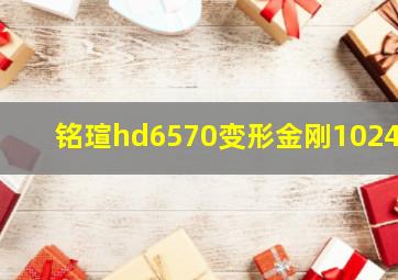 铭瑄hd6570变形金刚1024m