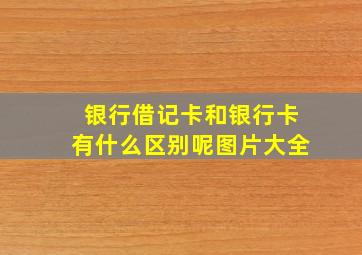 银行借记卡和银行卡有什么区别呢图片大全