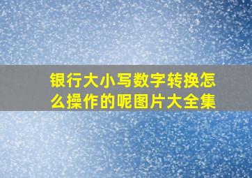 银行大小写数字转换怎么操作的呢图片大全集