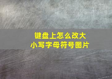 键盘上怎么改大小写字母符号图片